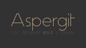 Aspergit Font Family › Fontesk