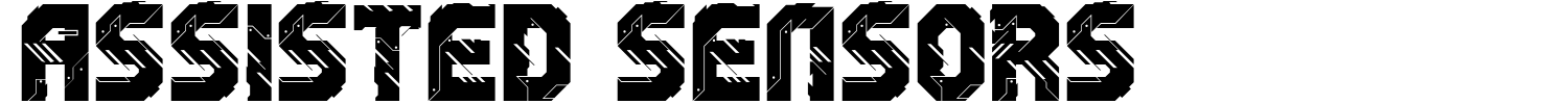 Assisted Sensors Font