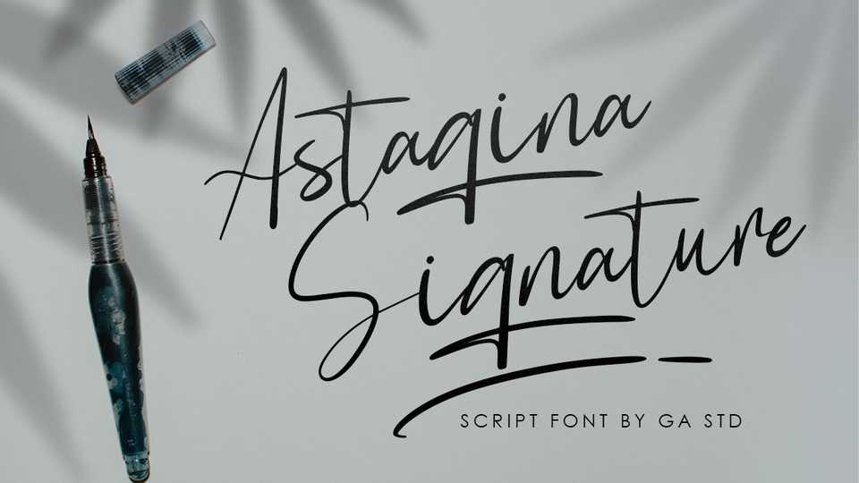 Astagina Signature Font › Fontesk