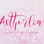 Astherlia Calligraphy Font