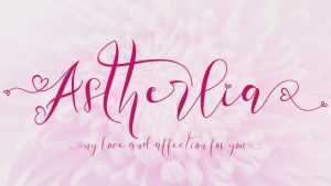 Astherlia Script Font › Fontesk