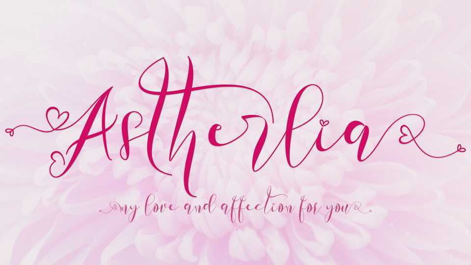 Astherlia Script Font › Fontesk