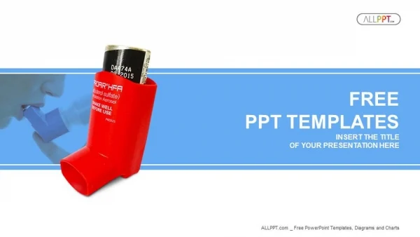 Asthma inhaler PowerPoint Templates