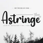 Astringe Script Font - Fonte Grátis Astringe Script Font