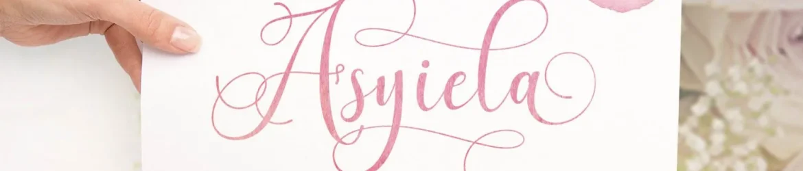 Asyiela Script Font