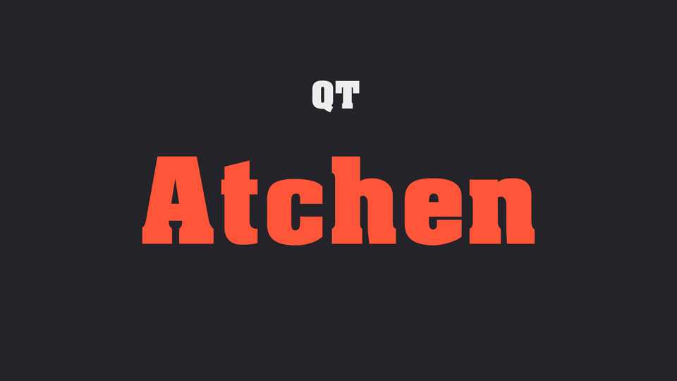 Atchen Font › Fontesk