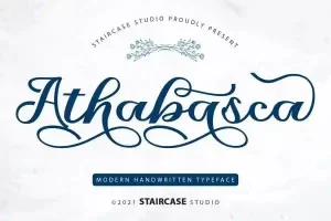 Athabasca Calligraphy Font