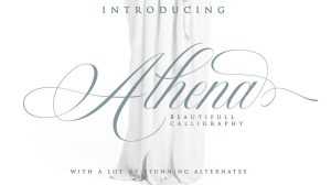 Athena Script Font › Fontesk
