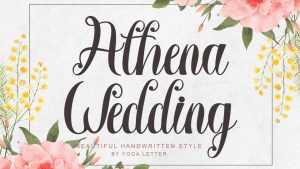 Athena Wedding Font › Fontesk