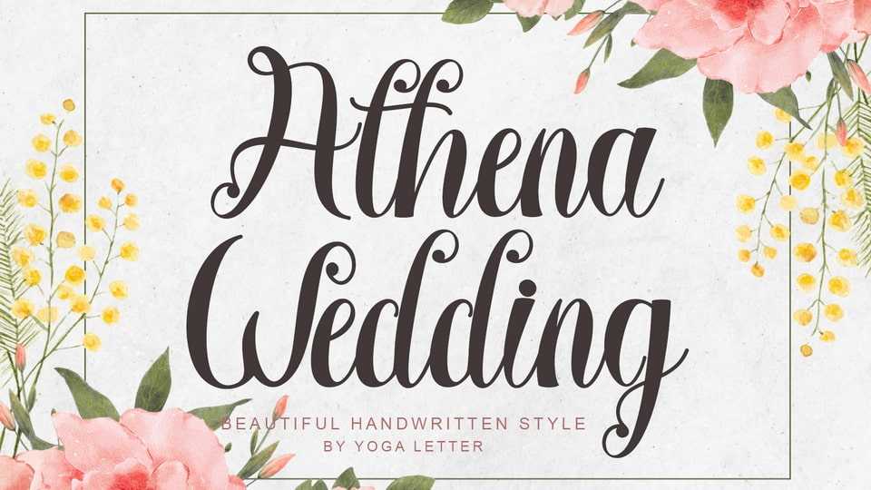 Athena Wedding Font › Fontesk