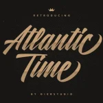 Atlantic Time Script Font