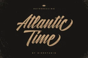 Atlantic Time Script Font