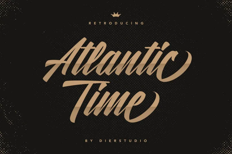 Atlantic Time Script Font
