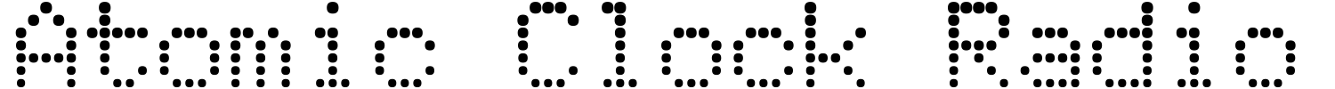 Atomic Clock Radio Font