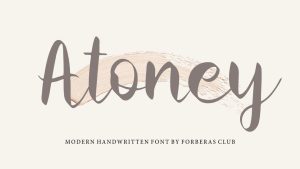 Atoney Font › Fontesk