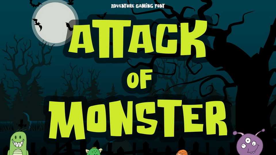 Attack of Monster Font › Fontesk