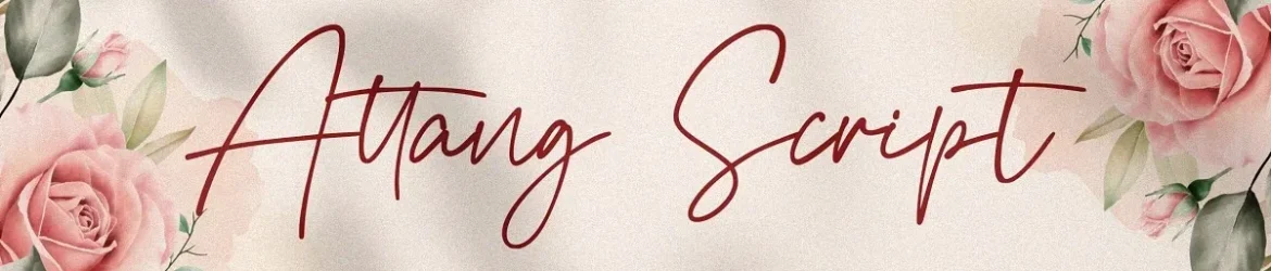 Attang Script Font
