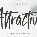 Attractive Brush Font - Fonte Grátis Attractive Brush Font