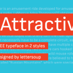 Attractive Font Family - Fonte Grátis Attractive Font Family