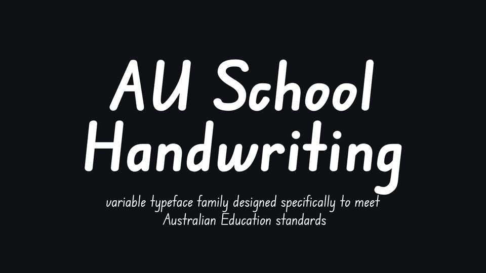 AU School Handwriting Fonts › Fontesk