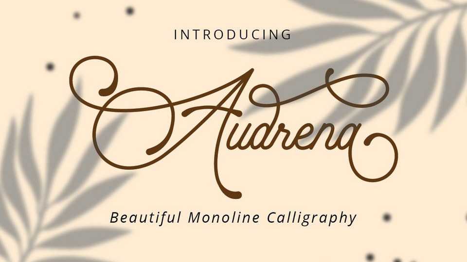 Audrena Script Font › Fontesk