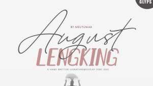 August Script Font › Fontesk