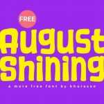 August Shining Font › Fontesk