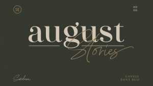 August Stories Script Font › Fontesk