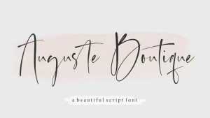 Auguste Boutique Font › Fontesk