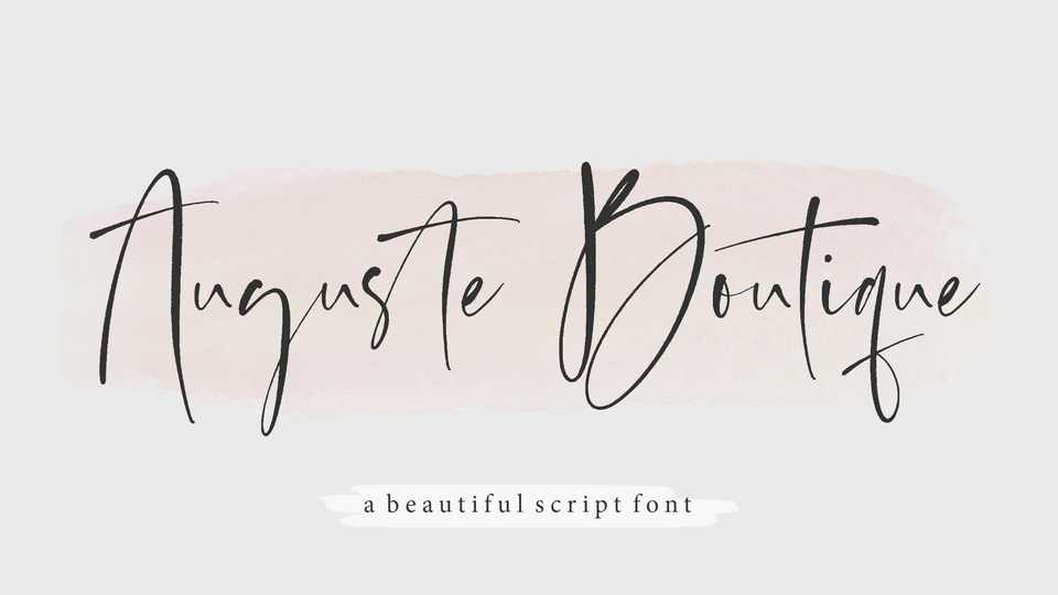 Auguste Boutique Font › Fontesk