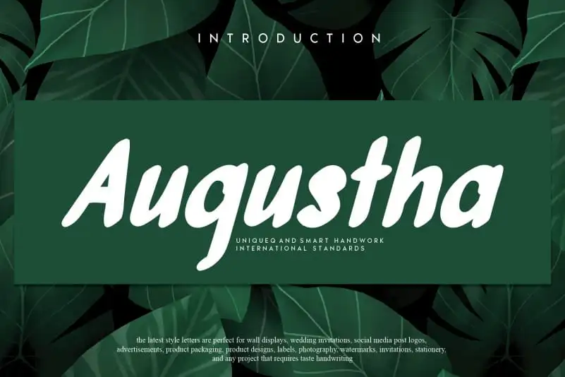 Augustha Display Font