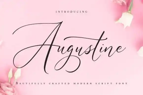 Augustine Calligraphy Font