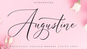 Augustine Script Font › Fontesk