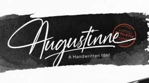 Augustinne Script Font › Fontesk