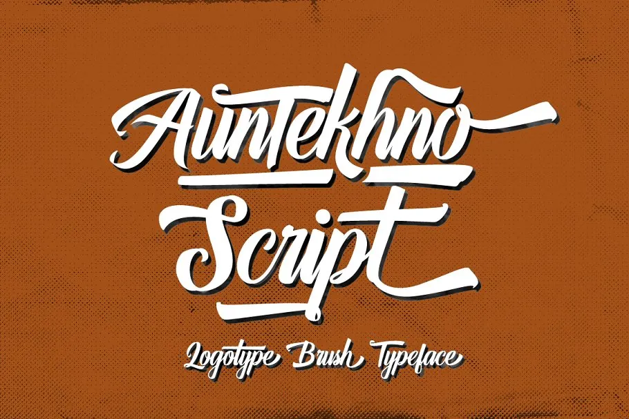 Auntekhno Script Font