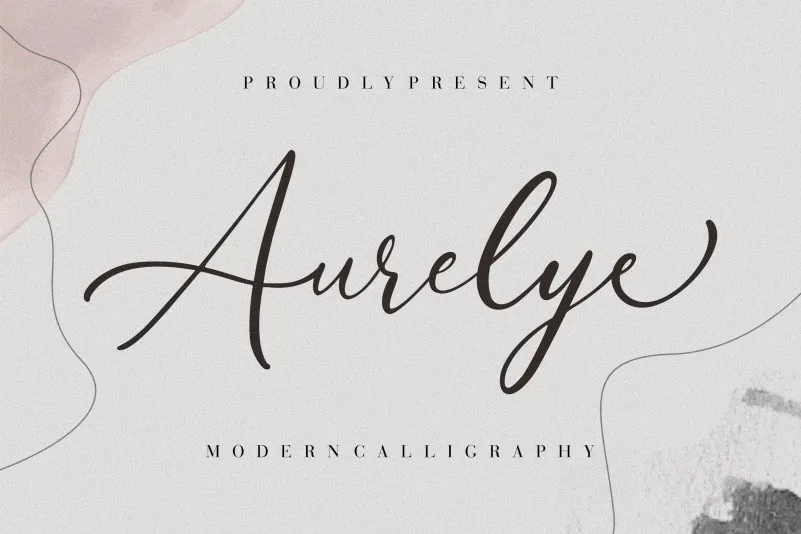 Aurelye Calligraphy Font
