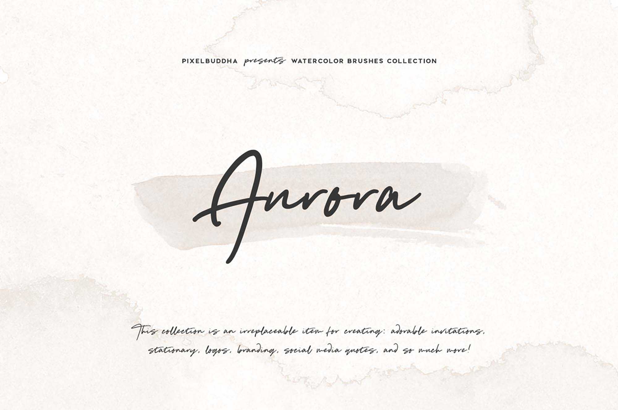 Aurora Watercolor Brushes (ABR)