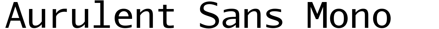 Aurulent Sans Mono Font