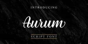 Aurum Script Font