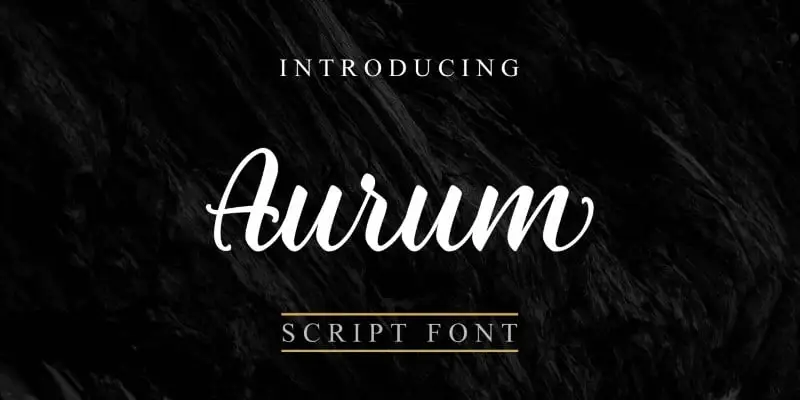 Aurum Script Font