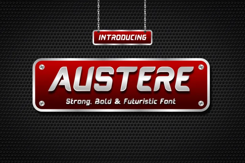 Austere Display Font