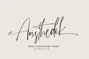 Austhedik Script Font