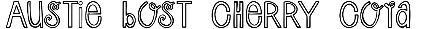 Austie Bost Cherry Cola Font