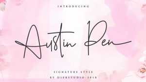 Austin Pen Script Font › Fontesk