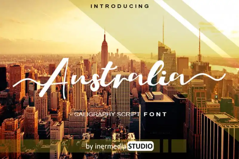 Australia Calligraphy Font