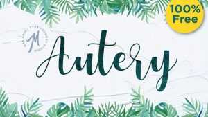 Autery Font › Fontesk