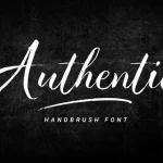 Authentic Brush Font