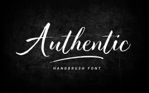 Authentic Brush Font