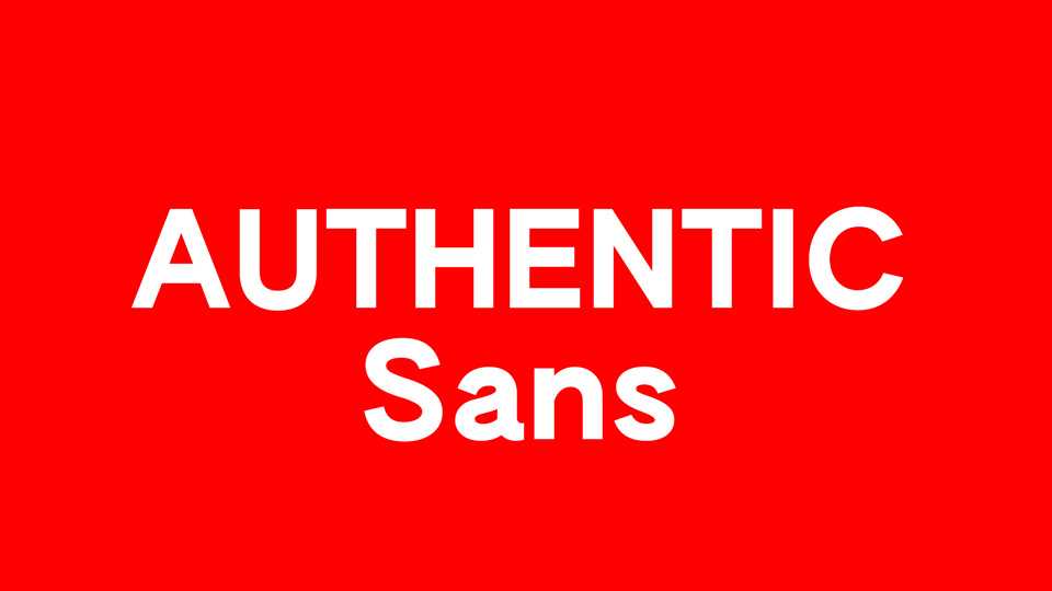 Authentic Sans Font Family › Fontesk