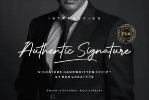 Authentic - Signature Script Font